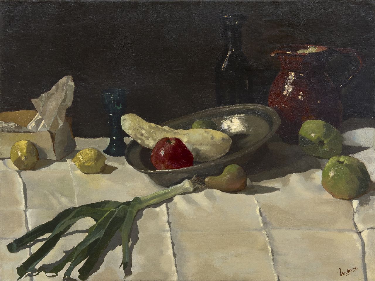 Still life with Pewter Bowl