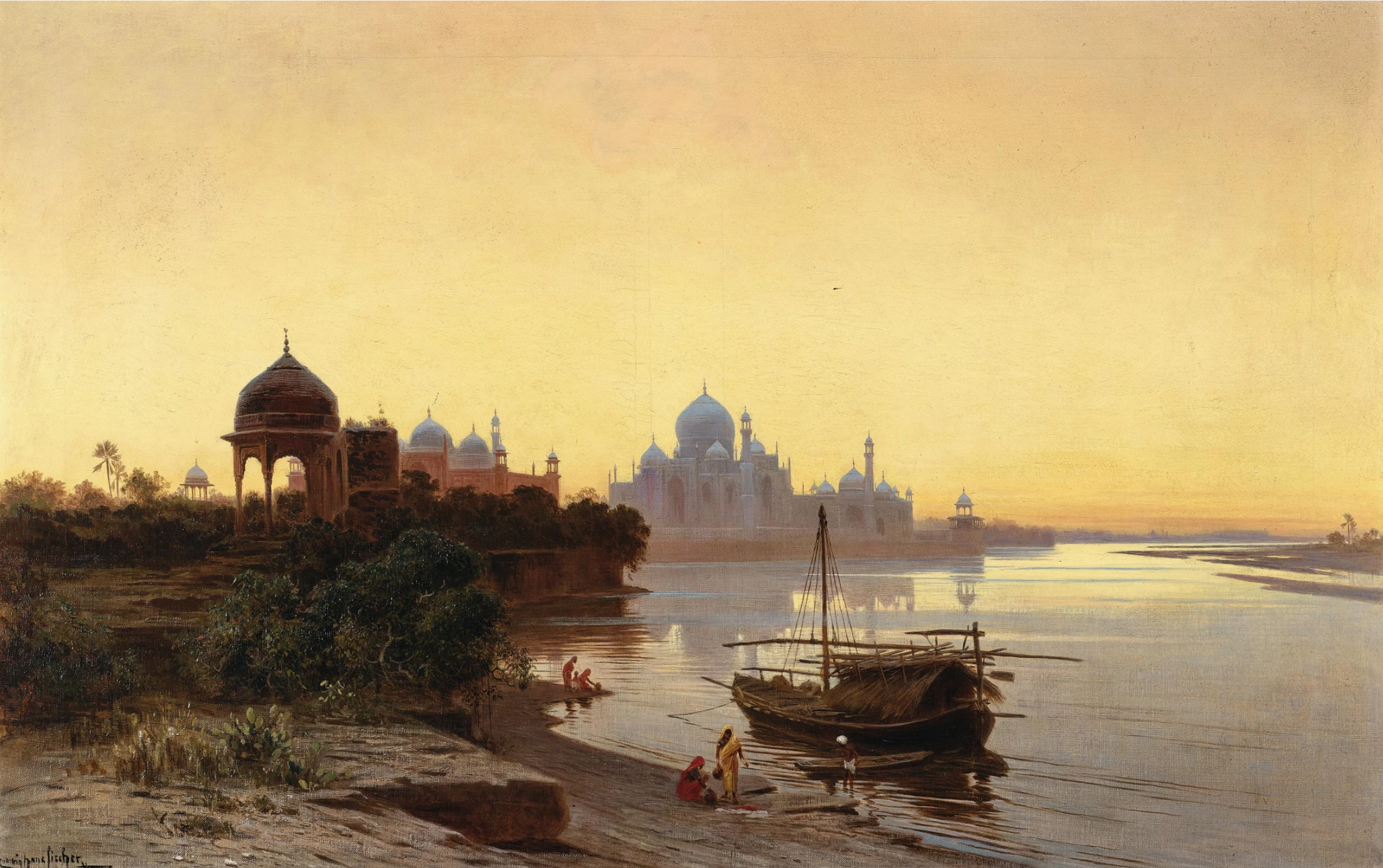 India, Taj Mahal at Dusk