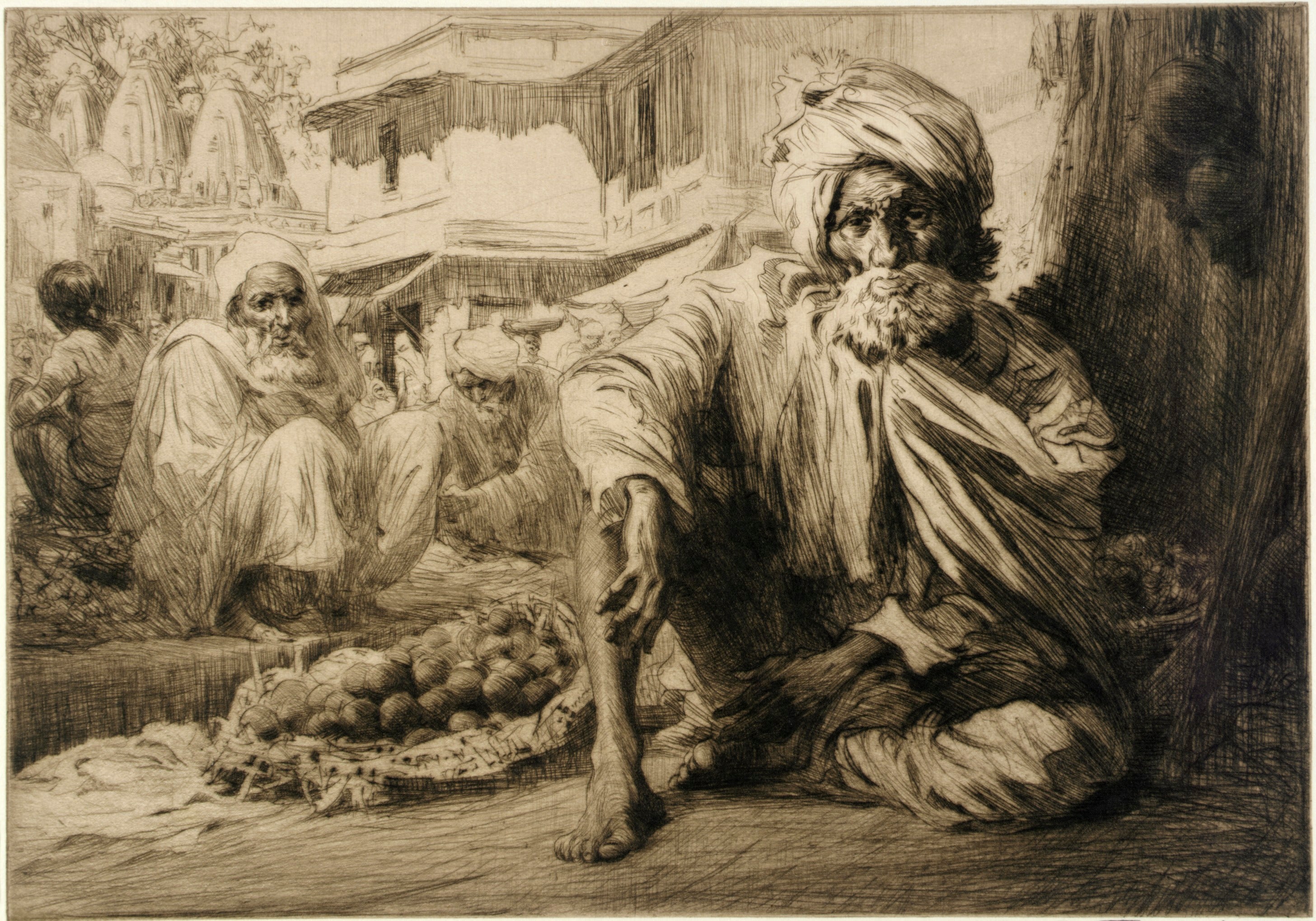 In the Bazaar, Bijapur, 1929