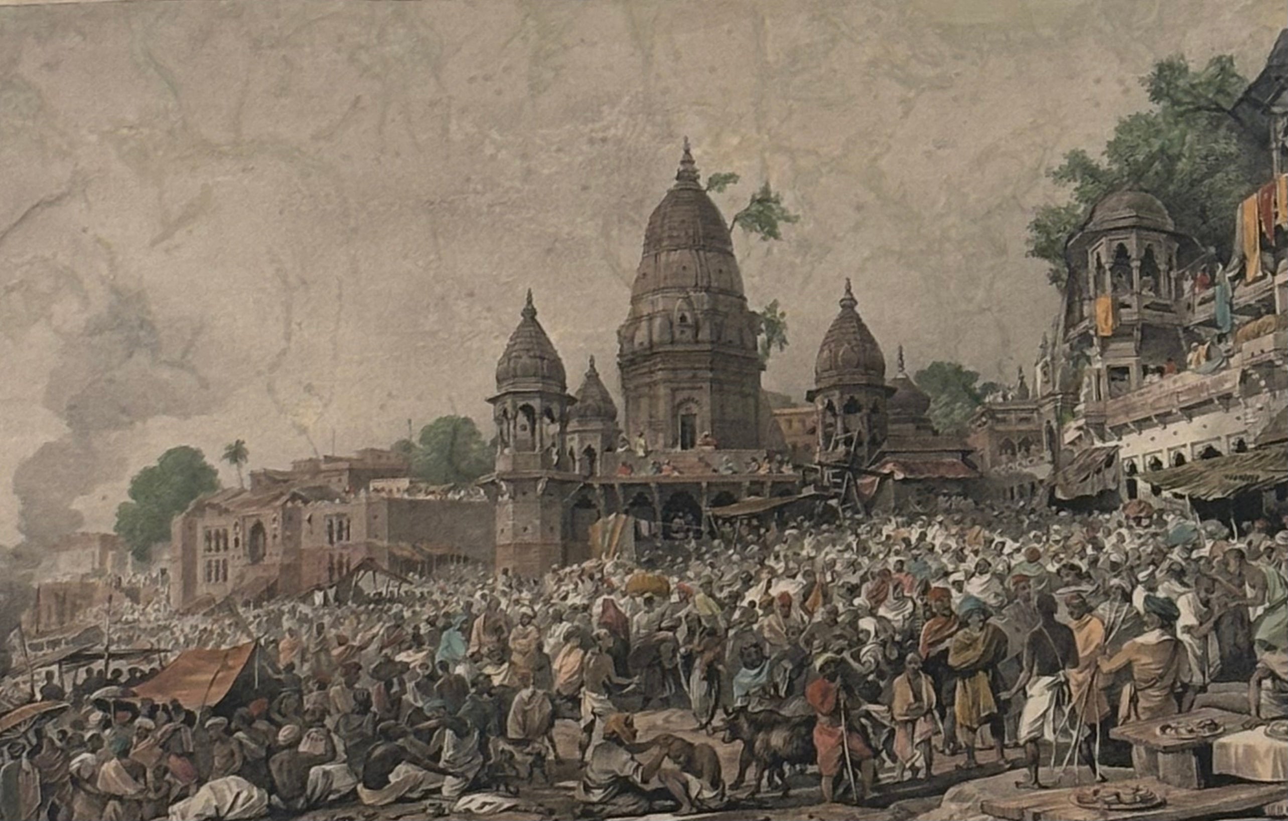 Eve of the Eclipse of the Moon (Scenes of Benaras, First Edition, 1833)
