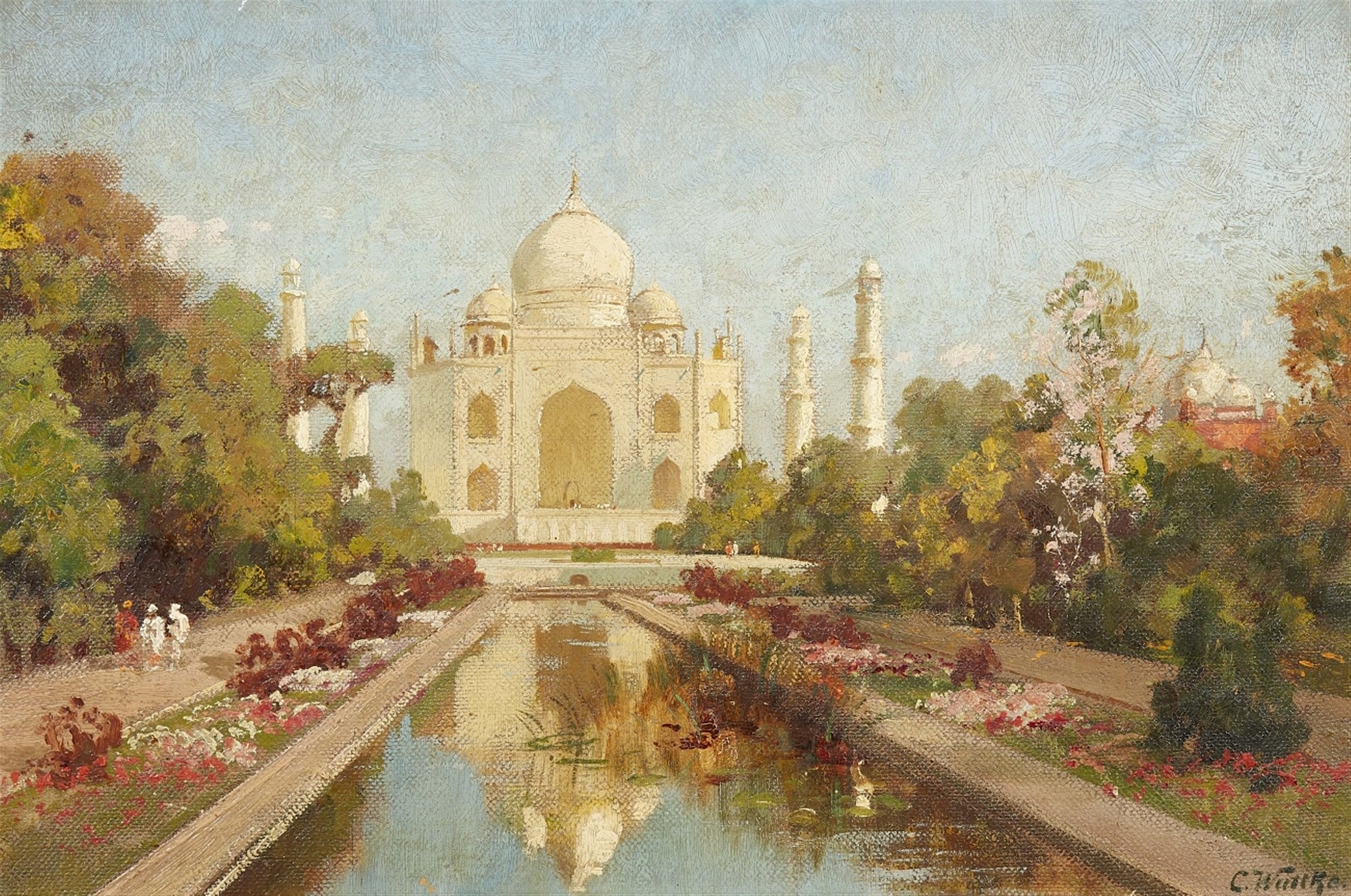 View of the Taj Mahal