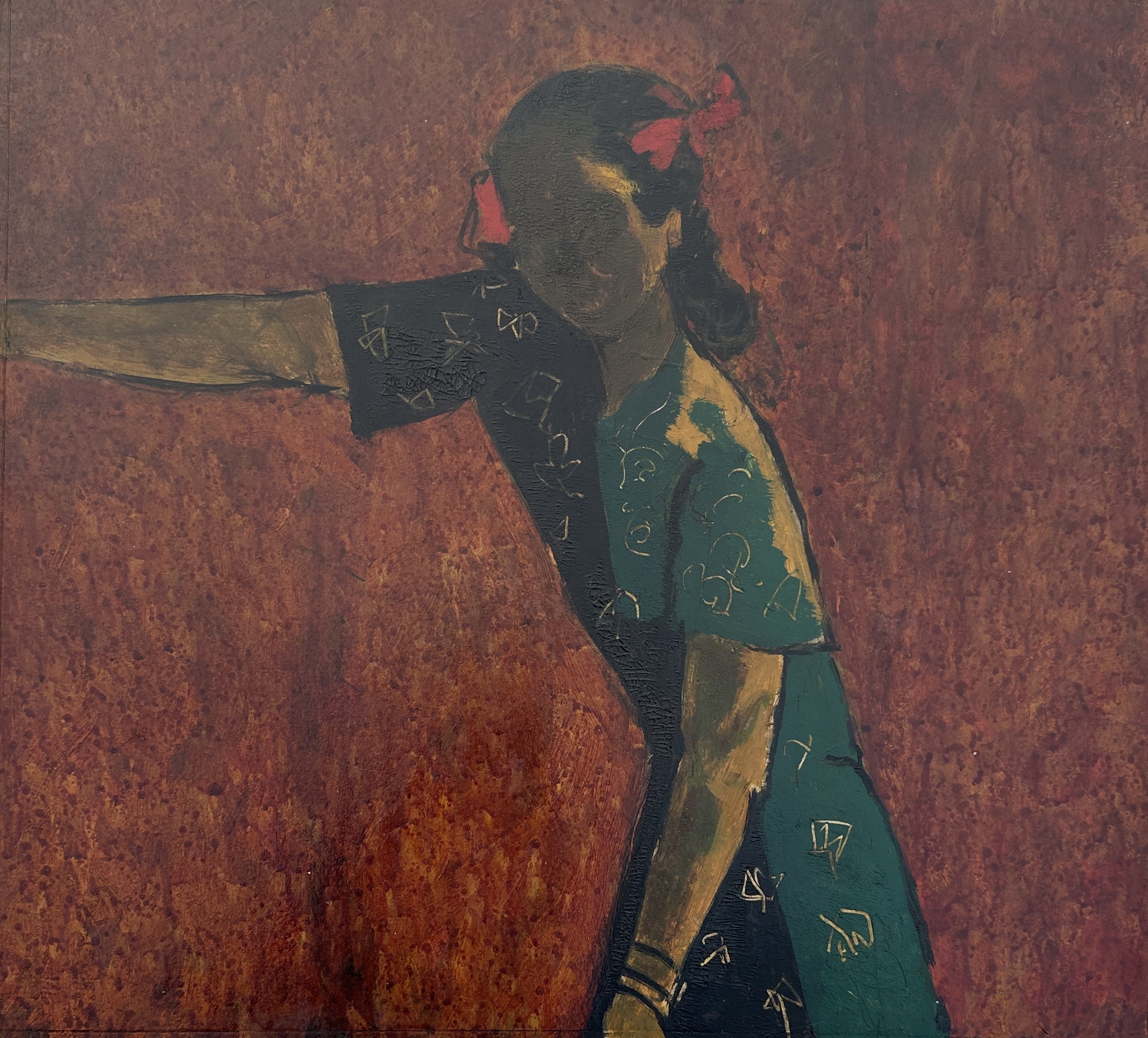 Untitled (Depicting his Daughter Usha Battish) – Great Banyan Art
