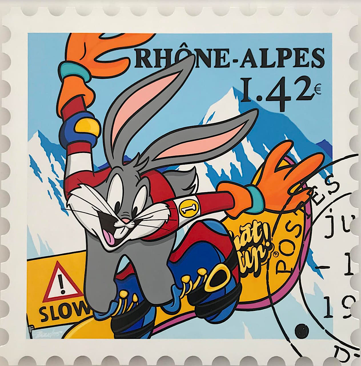 Bugs Bunny Snowboarder