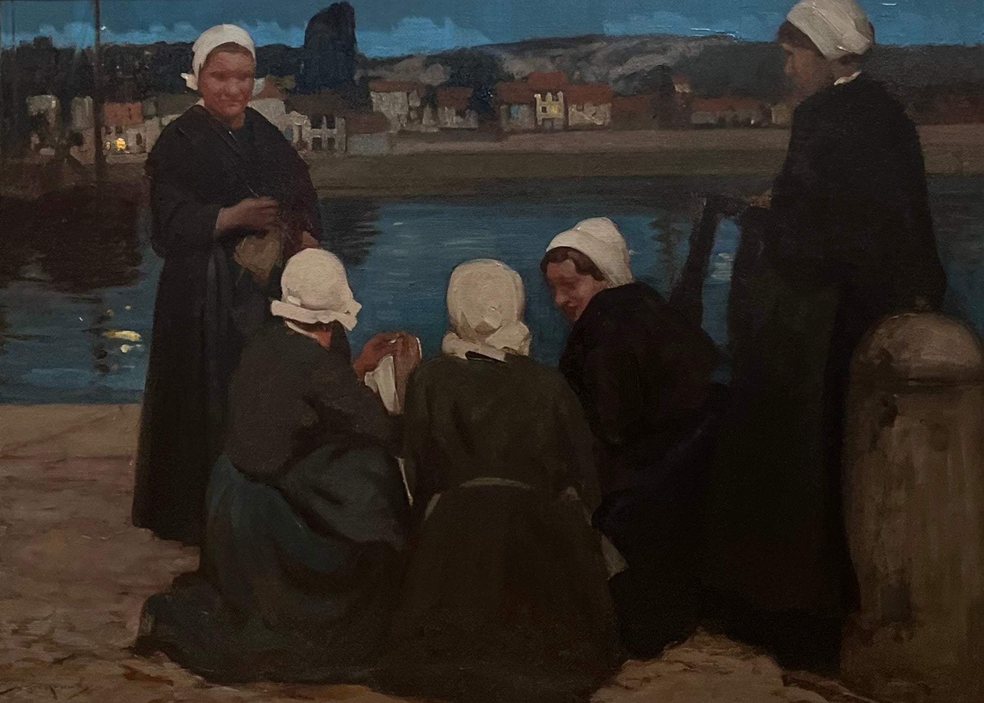 Fisherwomen On The Quayside, Brittany, 1896