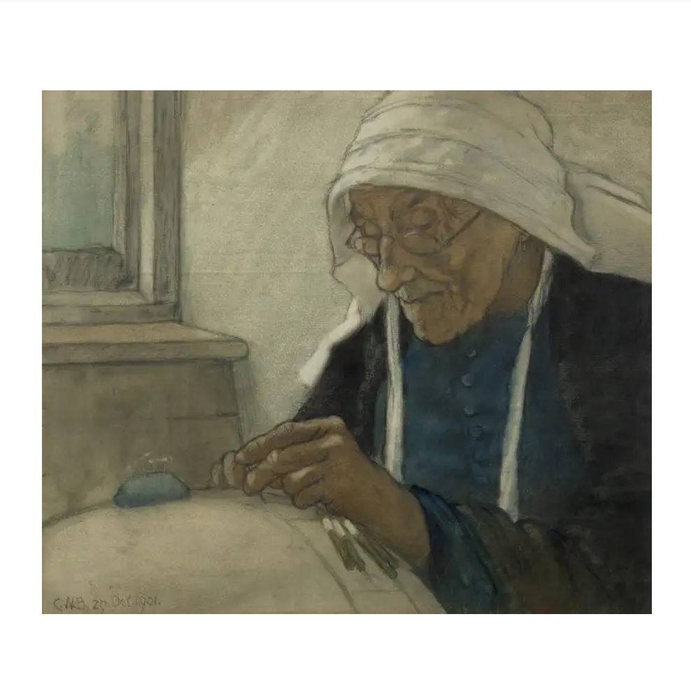 Study of a Lacemaker at work, 1901