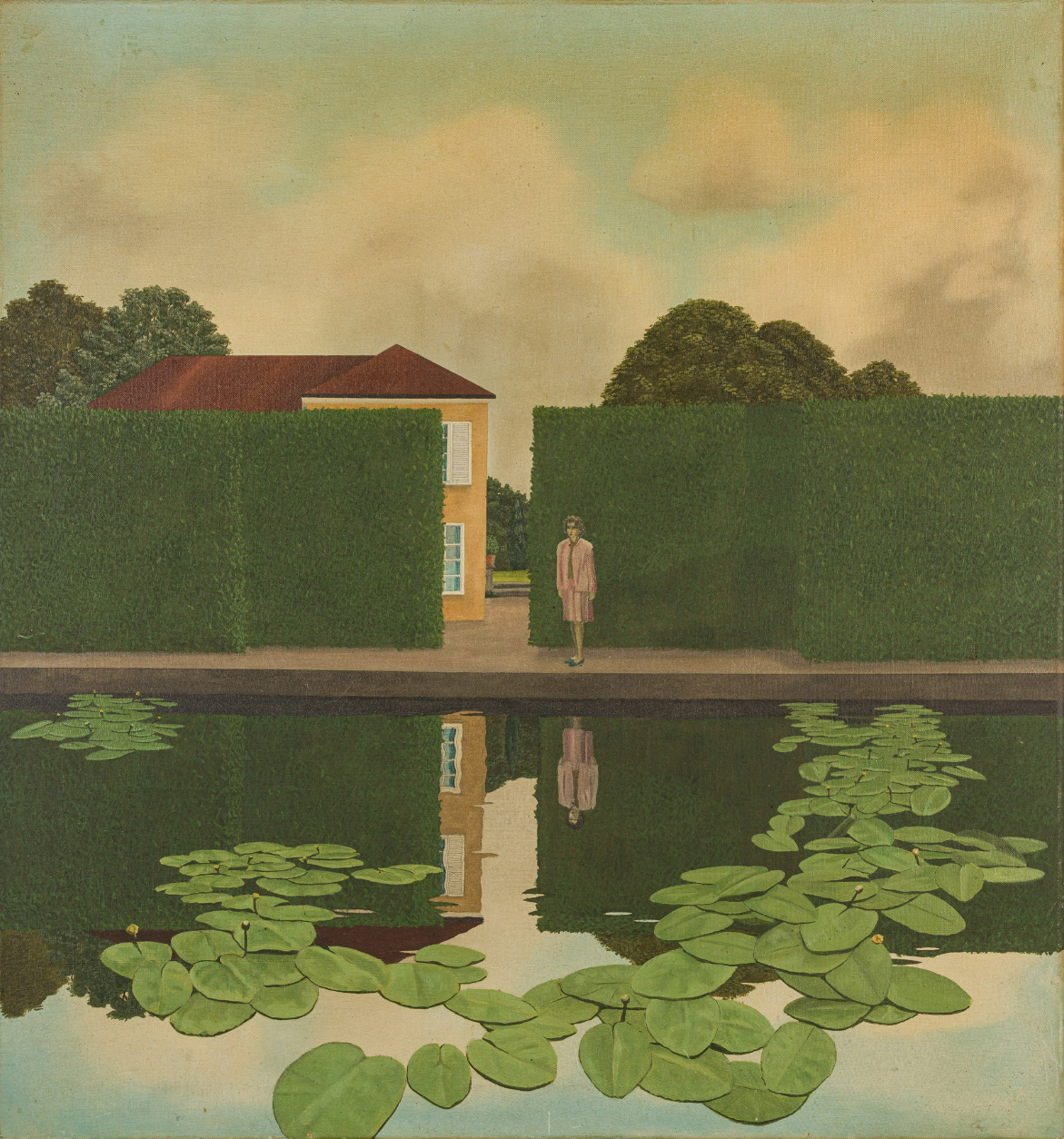 Standing Figure with Reflection