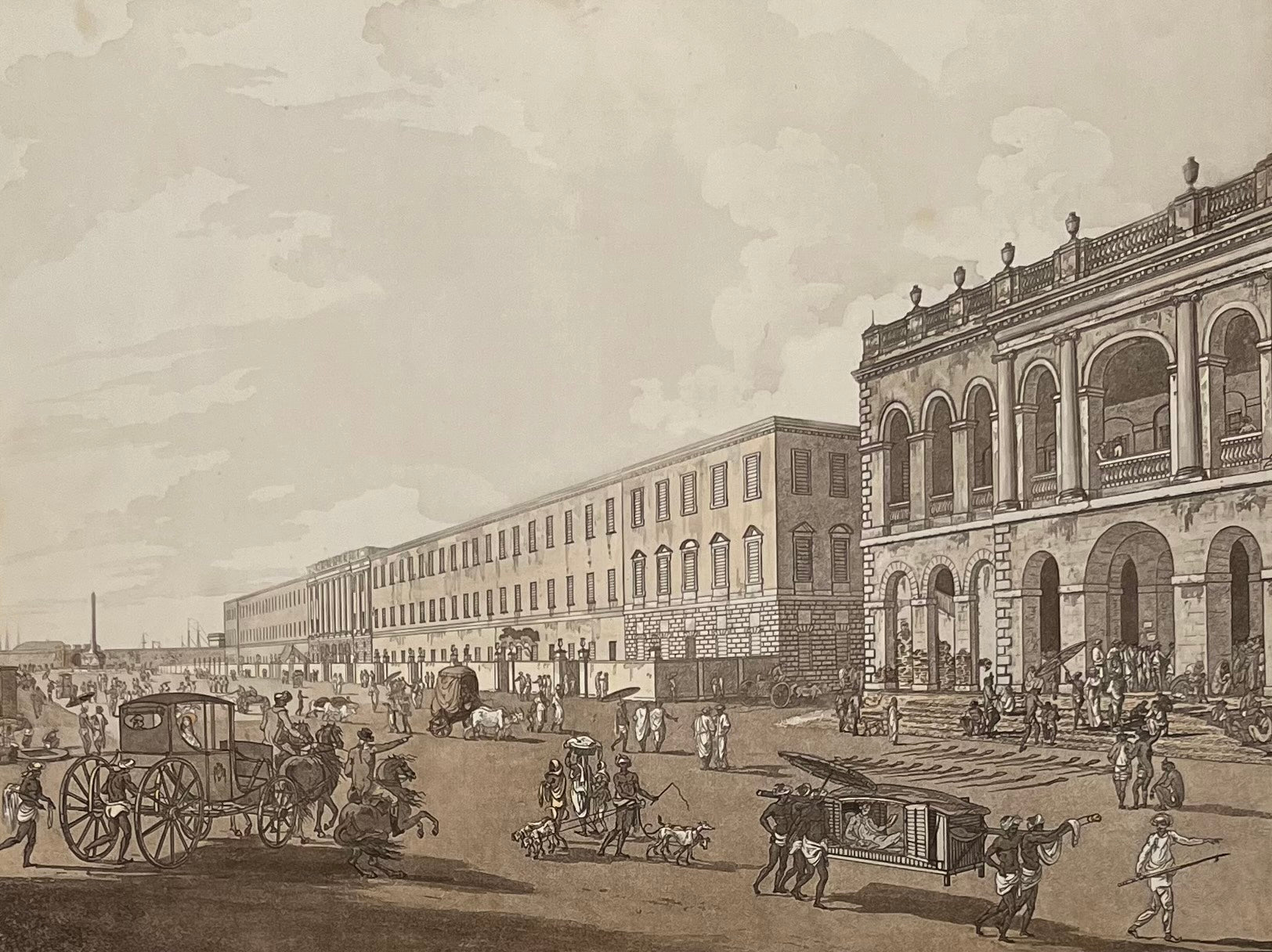 Old Court House and Street, Calcutta