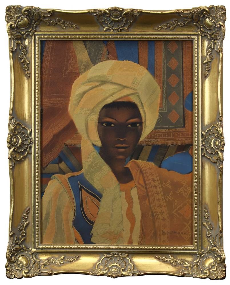 Portrait of a Young Oriental Woman as a Caroet Dealer
